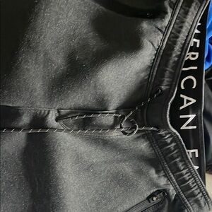 American Eagle Black athletic shorts fleece